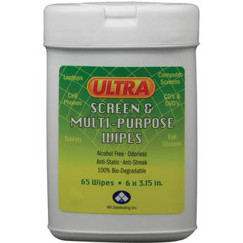 ULTRA SCREEN CLEANER Ultra Screen & Multi-Purpose Wipes (65-Pack)