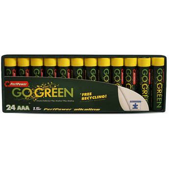 PerfPower Go Green AAA Alkaline Batteries (24-Pack)