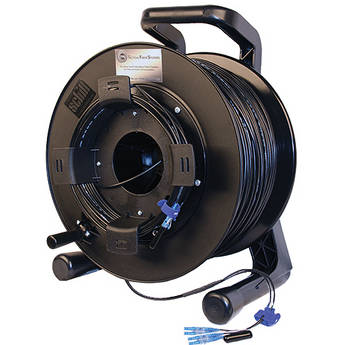 Tactical Fiber Systems DuraTAC Armored SM Tactical Fiber Cable & Reel with 4 LC Connectors (250')