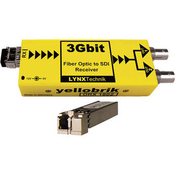 Lynx Technik AG yellobrik 3Gbit Fiber Optic to SDI Receiver (Single Mode LC Connection)