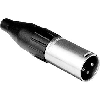 Amphenol AC Series XLR Male Cable Connector with Standard Metal Shell (Satin Nickel)