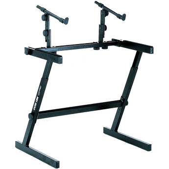 QuikLok Z-726L Two Tier "Z" Style Height Adjustable Extra-wide Keyboard Stand with Fully Adjustable Second Tier