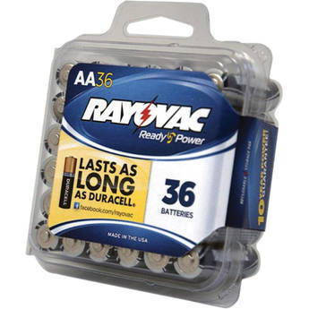 RAYOVAC 1.5V AA Alkaline Battery (36 Pro Pack)
