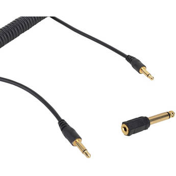 Cactus CA-360 Coiled 3.5mm Cable with 6.35mm Adapter