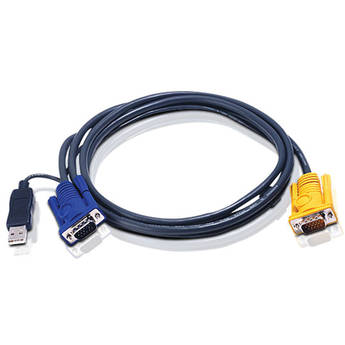 ATEN 2L-5202UP USB KVM Cable with Built-In PS/2 to USB Converter (6')