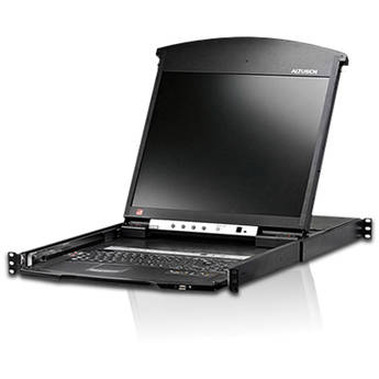 ATEN KL1516AIM 16-Port Cat 5 Dual Rail 17" LCD KVM Over the Net Switch