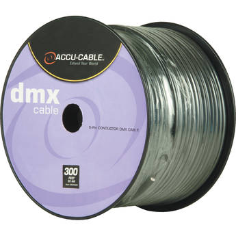 American DJ Accu-Cable 5-Conductor DMX Cable Spool (300')