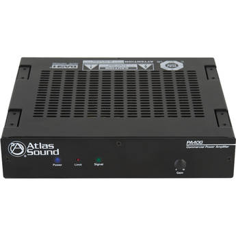 Atlas Sound PA40G 40W Single-Channel Power Amplifier with Global Power Supply