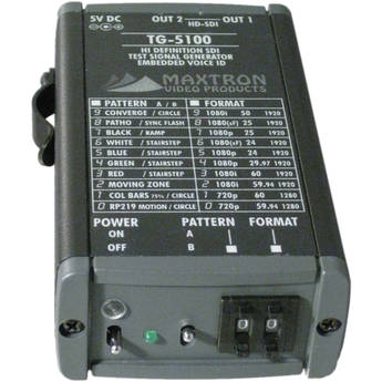 Maxtron TG-5100 Multi-Format HD-SDI Pattern Generator