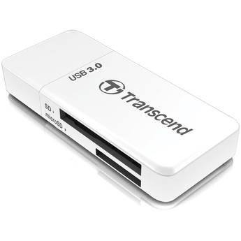 Transcend RDF5 USB 3.1 Gen 1 SDHC/SDXC / microSDHC/SDXC Memory Card Reader (White)