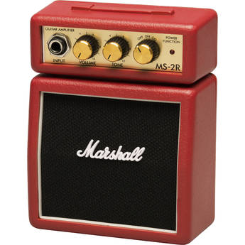 Marshall Amplification MS-2R Micro Amp - Mini Practice Amp (Red)