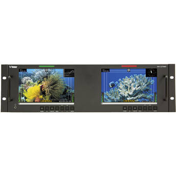 Wohler RM-3270WS-3G2 Dual 3G/HD/SD-SDI Video Monitor (7")