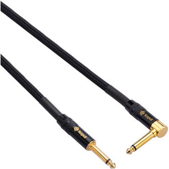 Kopul Studio Elite 4000B Series 1/4" Male Right-Angle to 1/4" Male Instrument Cable with Braided Mesh Jacket (6')
