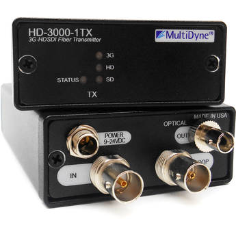 MultiDyne 3 Gbps Multi-Rate Serial Digital Video Receiver Single Fiber