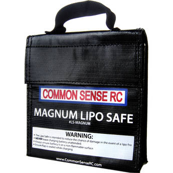 Common Sense RC Magnum LiPo Safe Charging/Storage Bag (7 x 6.25 x 1.75")