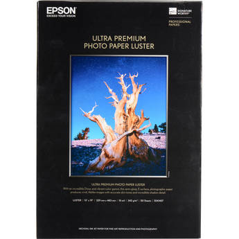 Epson Ultra Premium Luster Photo Paper (13 x 19", 50 Sheets)