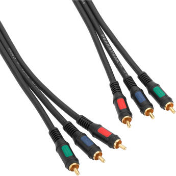 Pearstone 3RCA Component Video Cable (6')