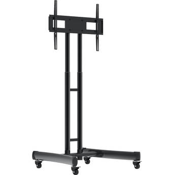 Luxor FP1000 Height-Adjustable Rolling TV Stand