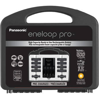 k kj17khc82a - Panasonic eneloop pro High Capacity Power Pack with Charger, 8 AA and 2 AAA NiMH Batteries