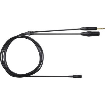 Shure 3-Pin XLR Male and 1/4" TRS Male to BCASCA Cable for BRH50M, BRH440M, and BRH441M Broadcast Headsets (7.5')