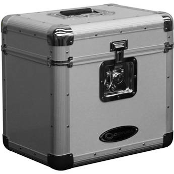 Odyssey Krom Series KLP2 Stackable Record/Utility Case (Silver)