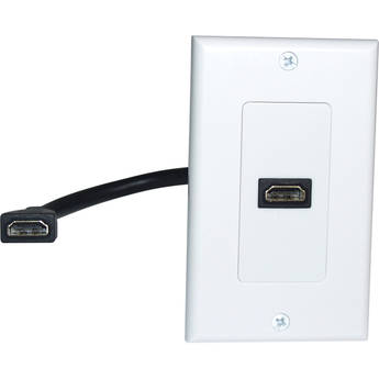 Comprehensive HDMI Pigtail Wall Plate (White)