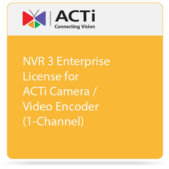 ACTi NVR 3 Enterprise License for ACTi Camera / Video Encoder (1-Channel)