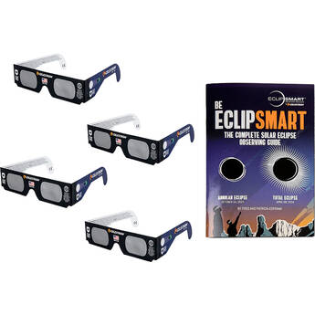 Celestron EclipSMART Solar Shades Paper Solar Viewing Glasses (4-Pack)