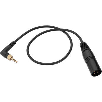 Senal Right-Angle Locking 3.5mm TRS to 3-Pin XLR Output Cable for Camera-Mount Receiver (15")