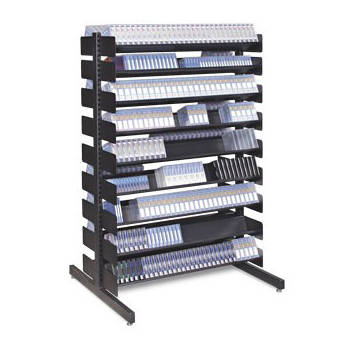 Turtle Double-Sided Multi-Media Rack with 16 Shelves for 480 LTO-Size Tapes (54" High)
