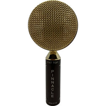 Pinnacle Microphones FAT Top Ribbon Microphone (Brown Body and Gold Grille, Stock Transformer)