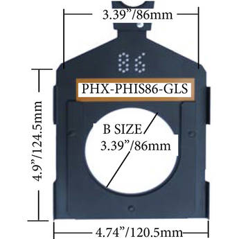 Altman PHX Glass Gobo Holder for Fixed Beam and Zoom Luminaires (Iris Slot, B Size, 86mm)