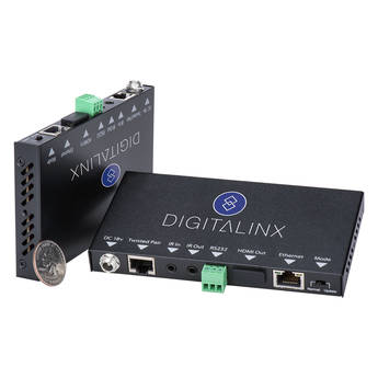 Digitalinx HDMI, IR, RS-232, & Ethernet Extender Kit over CATx with Power Supply (330')