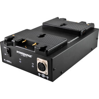 POWERANGE PL-4680A Dual-Channel 100W Charger with 16.4V/5A DC Output for Gold Mount Lithium-Ion Batteries