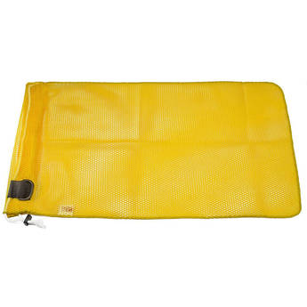 Innovative Scuba Concepts Extra Heavy-Duty Mesh Drawstring Dive Bag with D-Ring (Medium, 18 x 30", Yellow)