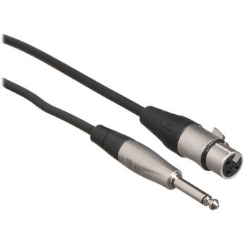 Hosa Technology HXP-015 Unbalanced 1/4" TS Male to 3-Pin XLR Female Audio Cable (15')