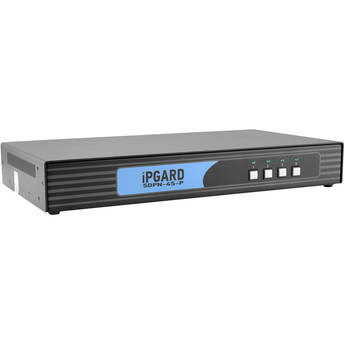 IPGard SDPN-4S-P 4-Port Single-Head 4K DisplayPort KVM Switch with CAC Port