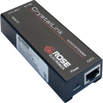 Rose Electronics CrystalLink Stereo Audio over Cat5 Extender Kit (1000')
