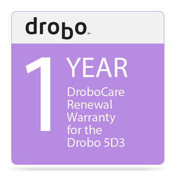 Drobo 1-Year DroboCare Renewal Warranty for the Drobo 5D3