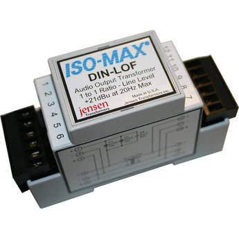 Jensen Transformers Iso-Max DIN-LOF Single-Channel Line Output Isolator (High Output, DIN Rail)