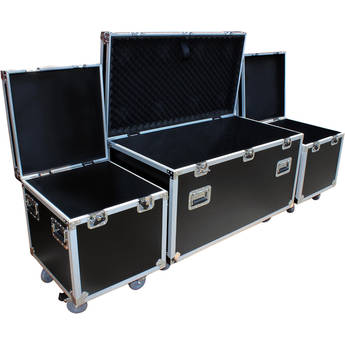 ProX ATA-Style Utility Road Case (1 x Large and 2 x Half Size)