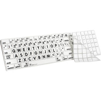 Logickeyboard XL-Print Cover for Full-Sized Apple Magic Keyboard (Black / White)