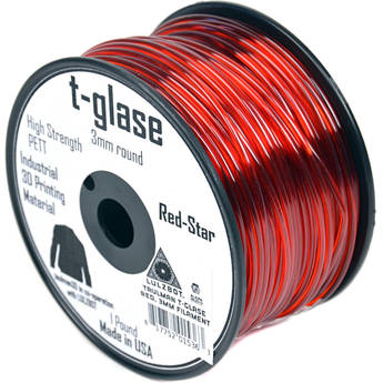 taulman3D 2.85mm t-glase Filament (Red, 0.5kg, 512')