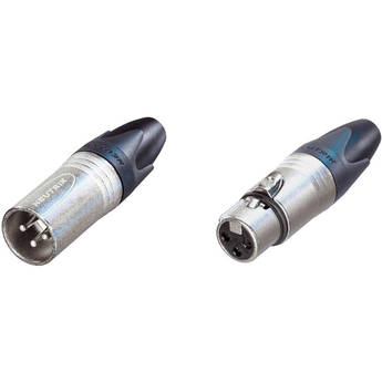 Neutrik XX Series Male and Female XLR Connectors Kit (Nickel Housing/Silver Contacts)
