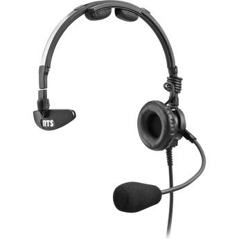 Telex LH-300 Lightweight RTS Single-Sided Broadcast Headset (XLR 4-Pin Male Connector, Dynamic Microphone)
