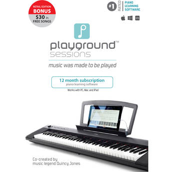 Rising Software Playground Sessions Piano Learning Software with Bonus Content (1-Year Subscription, Boxed Edition)