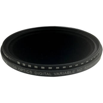 GB Optics 62mm Slim Variable Neutral Density 0.6 to 2.4 Filter (2 to 8 Stops)