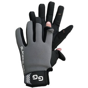 Glacier Glove Lightweight Pro Angler Slit Finger Glove (Large)