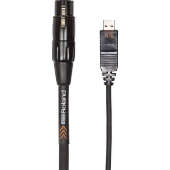 Roland Black Series USB Type-A Male to XLR Female Cable
