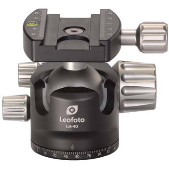 Leofoto LH-40 Low Profile Ball Head with Quick Release Plate (Black)